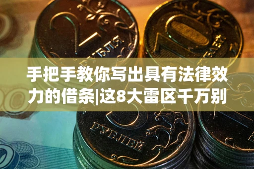 济南手把手教你写出具有法律效力的借条|这8大雷区千万别踩