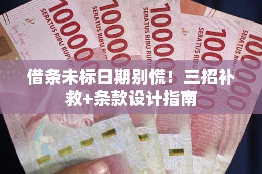 济南借条未标日期别慌!三招补救+条款设计指南 济南借条未标日期别慌!三招补救+条款设计指南