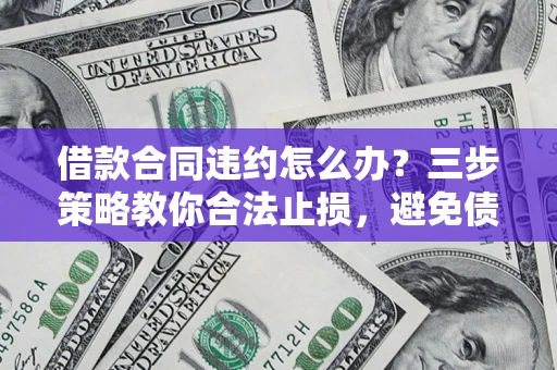 济南借款合同违约怎么办?三步策略教你合法止损,避免债务危机升级 济南借款合同违约怎么办?三步策略教你合法止损,避免债务危机升级